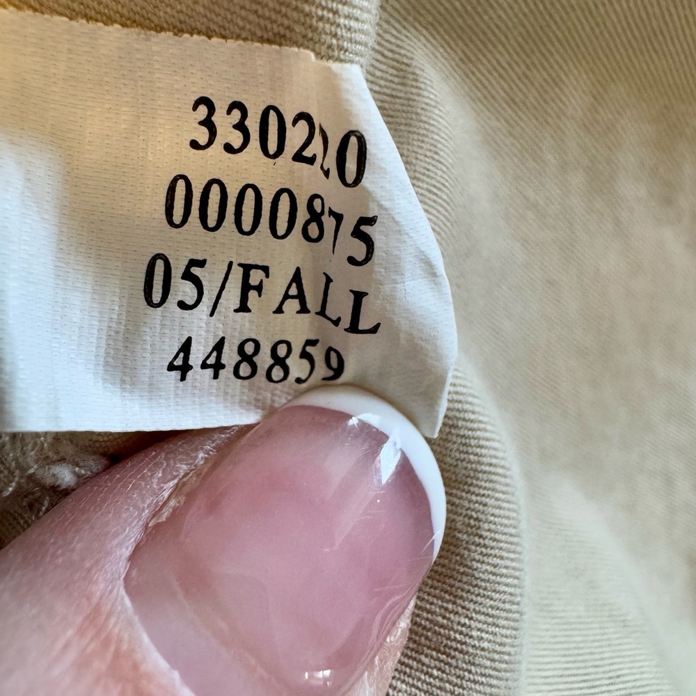 Vintage Y2K Banana Republic Women’s Khaki A-Line Skirt with Frayed Hem Size 8 - Picture 4 of 10